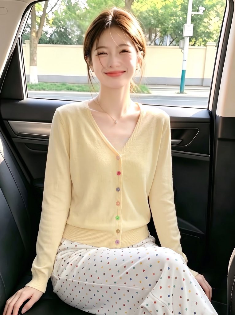 2026 Summer V-Neck Knit Cardigan for Women Lightweight Sun Protection Outerwear with Colorful Buttons